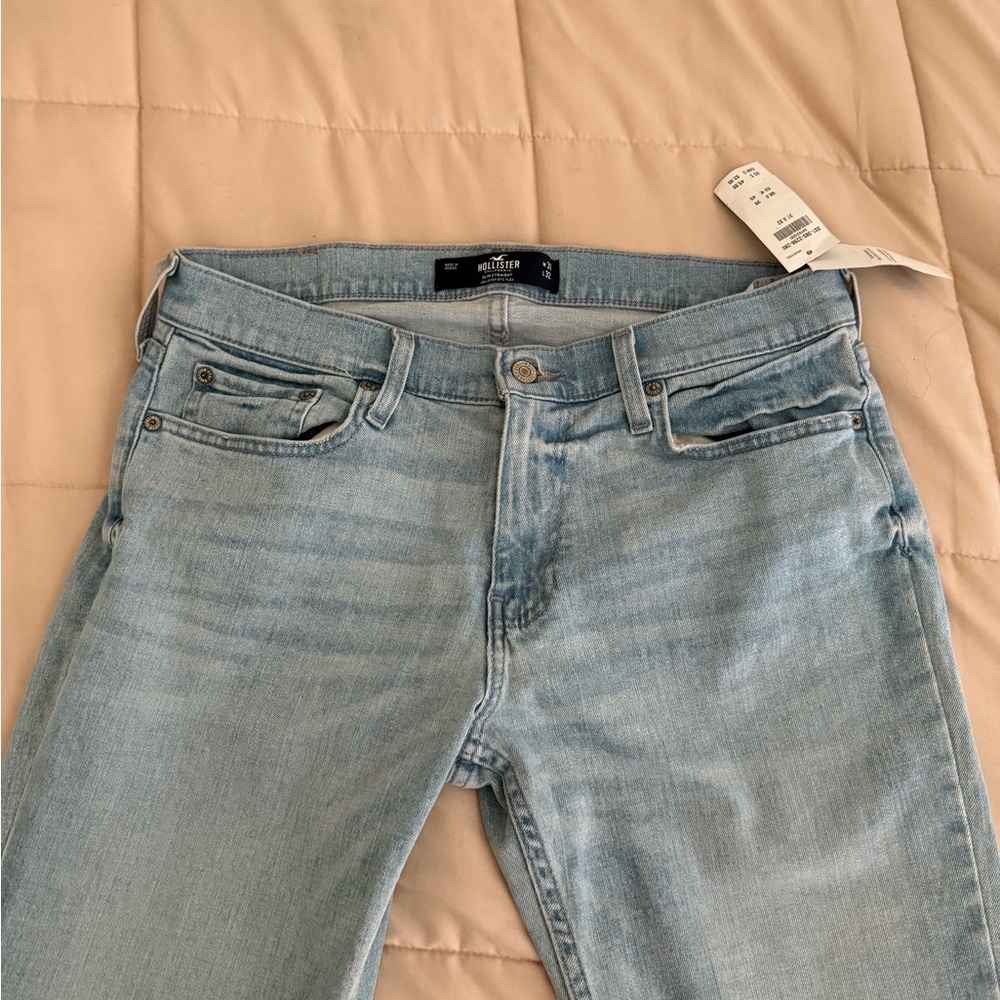 Hollister Women's Sky Blue Skinny Jeans